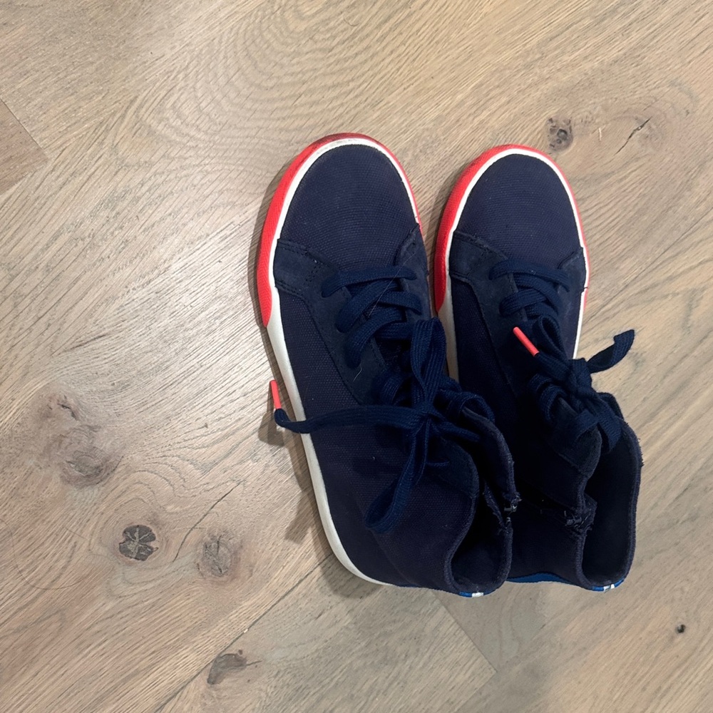 Mini Boden Dark Blue and Red Sneakers